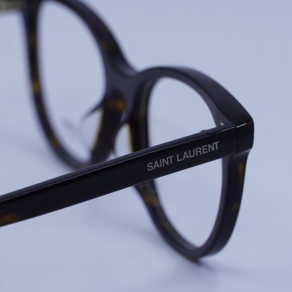 Saint Laurent SL504 002 Eyeglasses Havana 53mm Cat Eye Frame - Picture 5 of 12